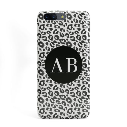 Leopard Print Black and White OnePlus Case