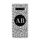 Leopard Print Black and White Protective Samsung Galaxy Case