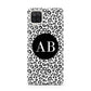 Leopard Print Black and White Samsung A12 Case