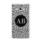 Leopard Print Black and White Samsung Galaxy A7 2015 Case
