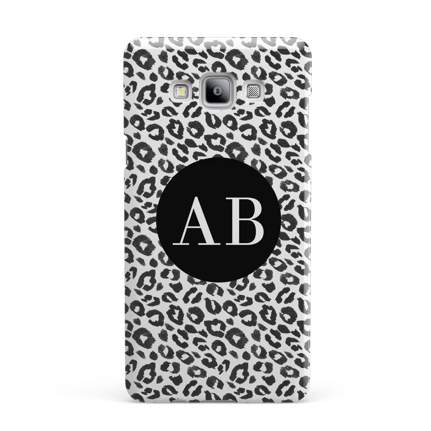Leopard Print Black and White Samsung Galaxy A7 2015 Case