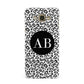 Leopard Print Black and White Samsung Galaxy A8 Case