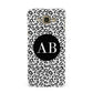 Leopard Print Black and White Samsung Galaxy A8 Case