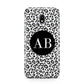 Leopard Print Black and White Samsung Galaxy J3 2017 Case