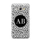 Leopard Print Black and White Samsung Galaxy J5 2016 Case