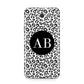 Leopard Print Black and White Samsung Galaxy J7 2017 Case