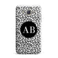 Leopard Print Black and White Samsung Galaxy J7 Case