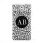 Leopard Print Black and White Samsung Galaxy Note 3 Case