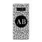 Leopard Print Black and White Samsung Galaxy Note 8 Case