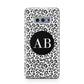 Leopard Print Black and White Samsung Galaxy S10E Case