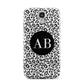 Leopard Print Black and White Samsung Galaxy S4 Case