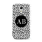 Leopard Print Black and White Samsung Galaxy S4 Mini Case