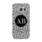 Leopard Print Black and White Samsung Galaxy S6 Edge Case