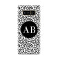 Leopard Print Black and White Samsung Galaxy S8 Case