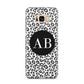 Leopard Print Black and White Samsung Galaxy S8 Plus Case