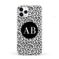 Leopard Print Black and White iPhone 11 Pro 3D Tough Case