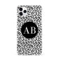 Leopard Print Black and White iPhone 11 Pro Max 3D Snap Case