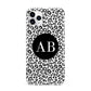 Leopard Print Black and White iPhone 11 Pro Max 3D Tough Case