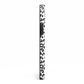 Leopard Print Black and White iPhone 13 Pro Max Side Image 3D Tough Case