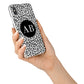 Leopard Print Black and White iPhone X Bumper Case on Silver iPhone Alternative Image 2