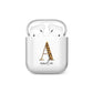 Leopard Print Initial with Name AirPods Case