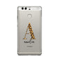 Leopard Print Initial with Name Huawei P9 Case