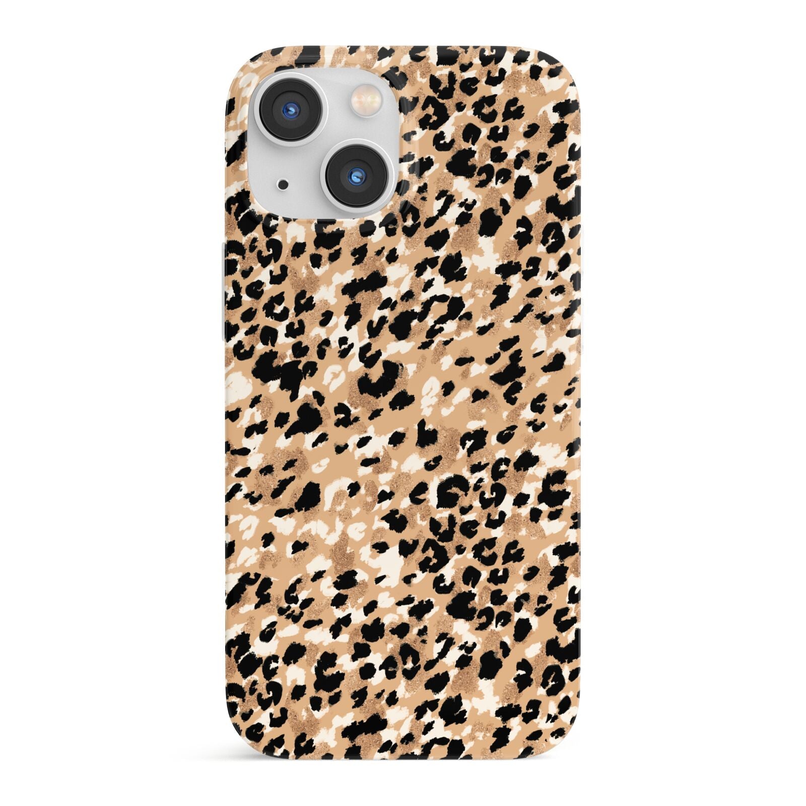 Leopard Print iPhone 13 Mini Full Wrap 3D Snap Case