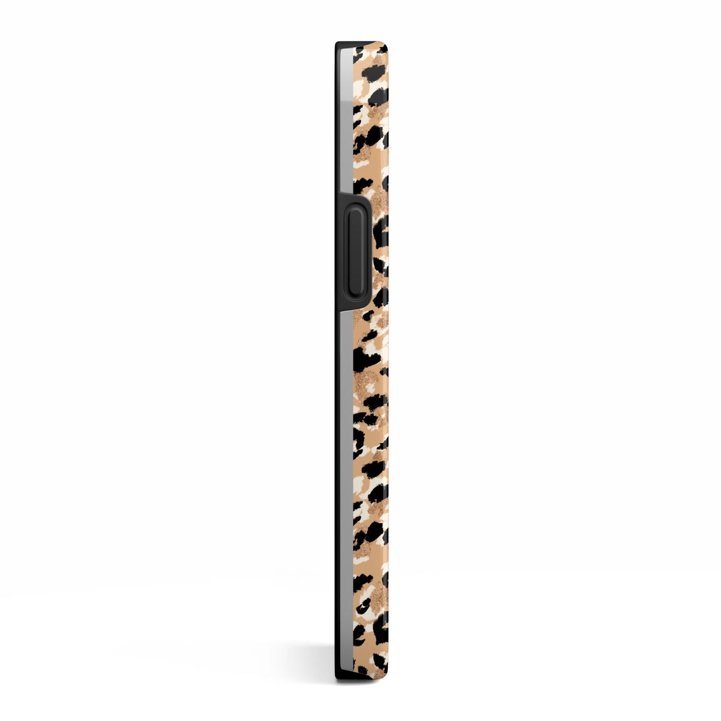 Leopard Print iPhone 13 Mini Side Image 3D Tough Case