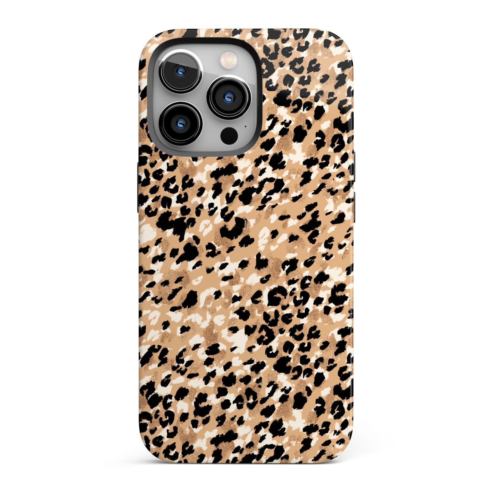 Leopard Print iPhone 13 Pro Full Wrap 3D Tough Case