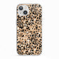 Leopard Print iPhone 13 TPU Impact Case with White Edges