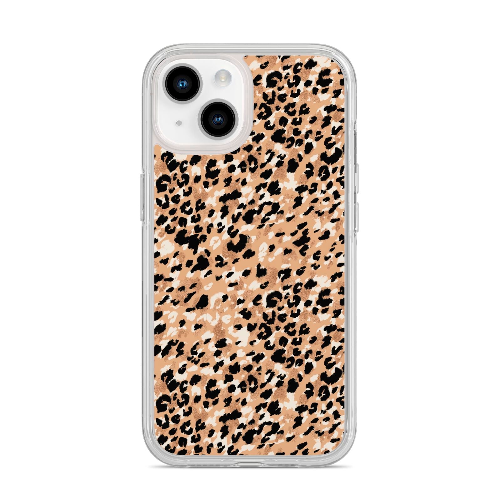 Leopard Print iPhone 14 Clear Tough Case Starlight