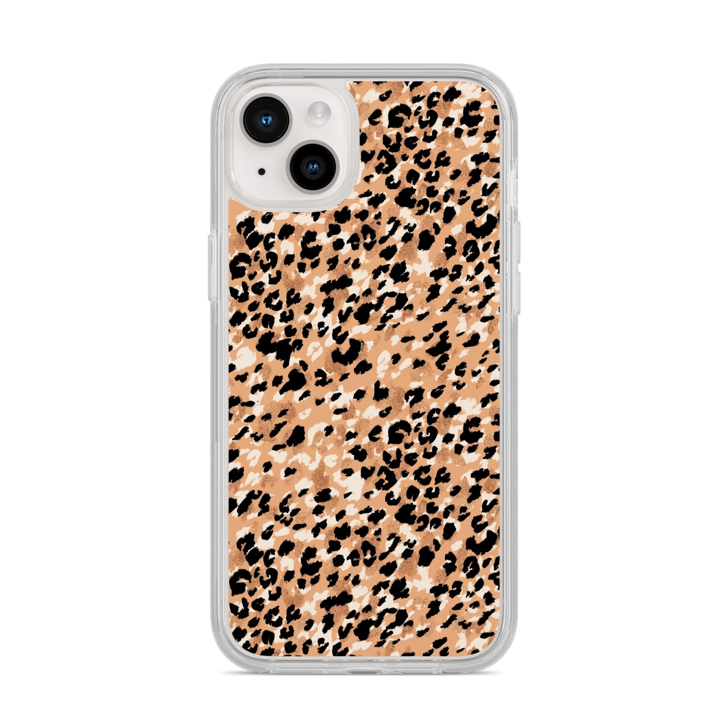 Leopard Print iPhone 14 Plus Clear Tough Case Starlight