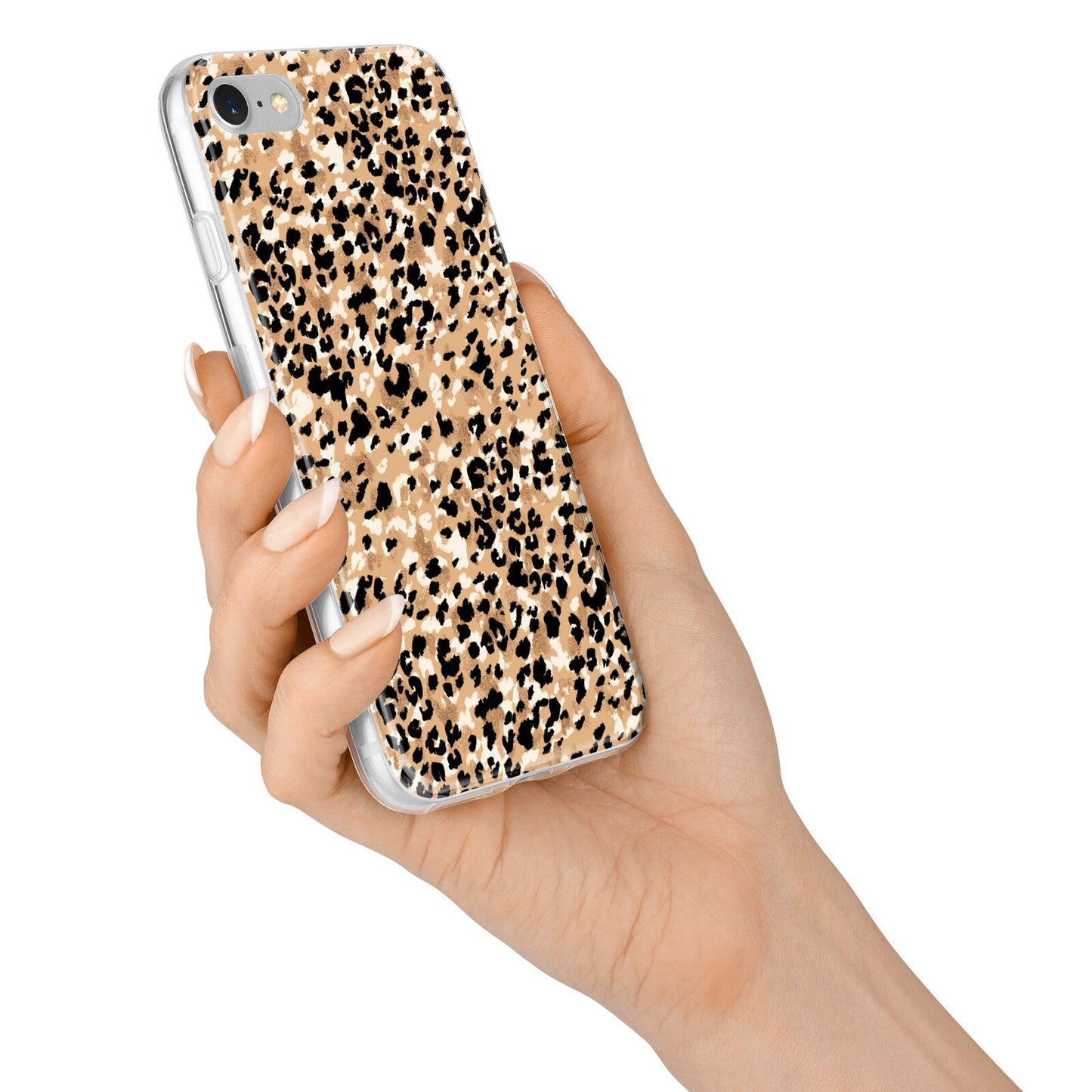 Leopard Print iPhone 7 Bumper Case on Silver iPhone Alternative Image