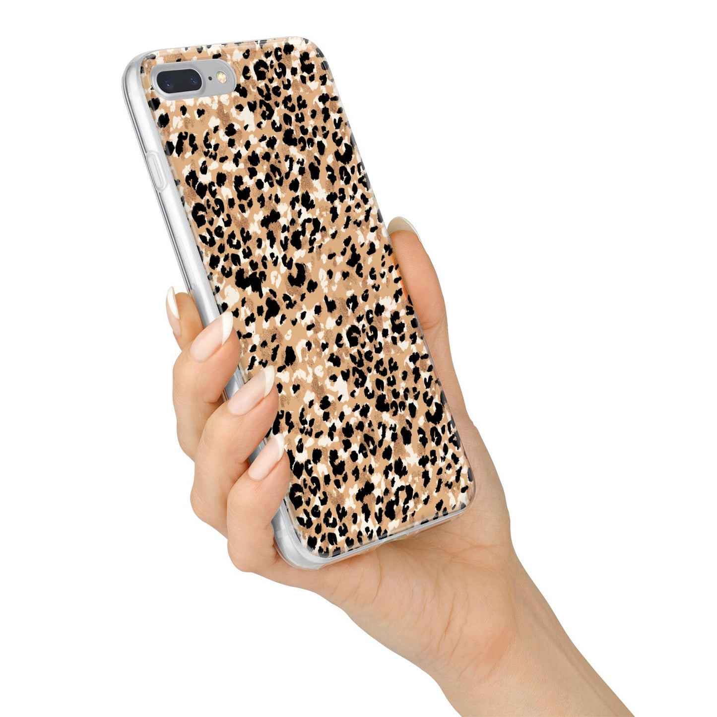 Leopard Print iPhone 7 Plus Bumper Case on Silver iPhone Alternative Image