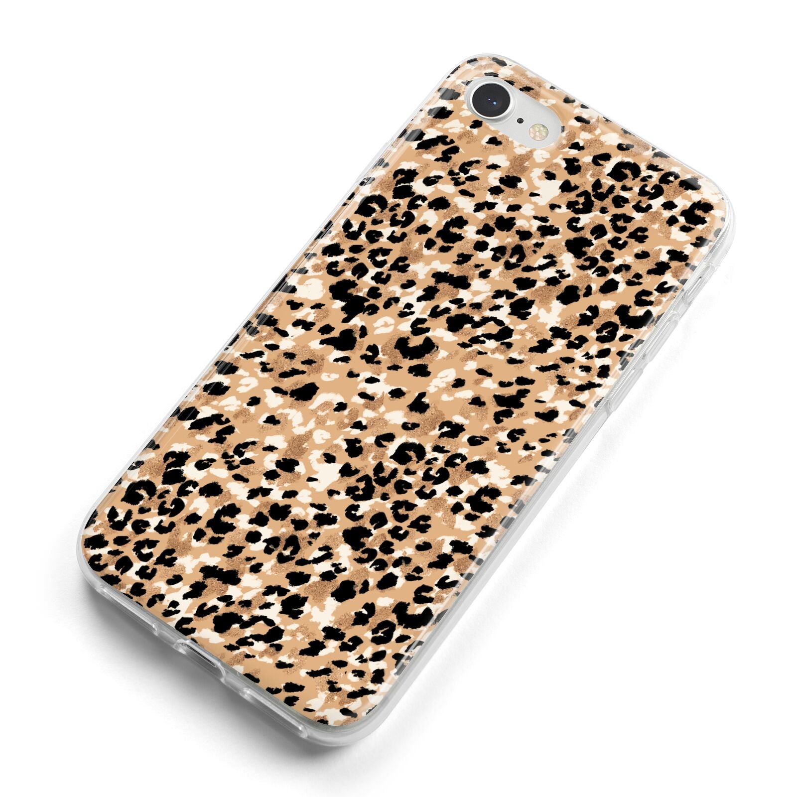 Leopard Print iPhone 8 Bumper Case on Silver iPhone Alternative Image