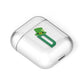Leprechaun Hat Custom Monogram AirPods Case Laid Flat
