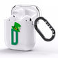Leprechaun Hat Custom Monogram AirPods Clear Case Side Image