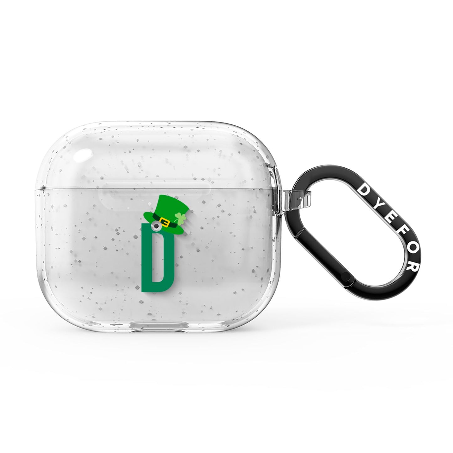 Leprechaun Hat Custom Monogram AirPods Glitter Case 3rd Gen