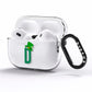 Leprechaun Hat Custom Monogram AirPods Pro Clear Case Side Image