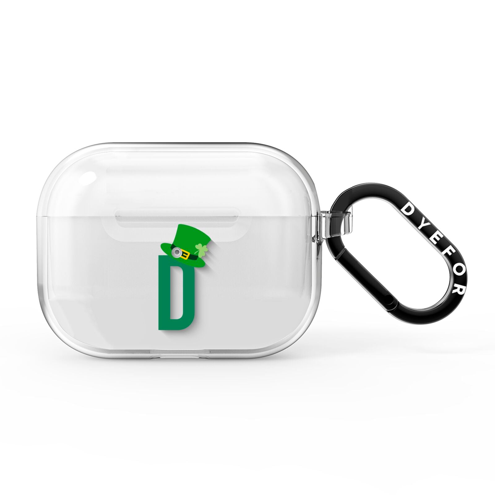 Leprechaun Hat Custom Monogram AirPods Pro Clear Case