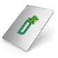 Leprechaun Hat Custom Monogram Apple iPad Case on Silver iPad Side View