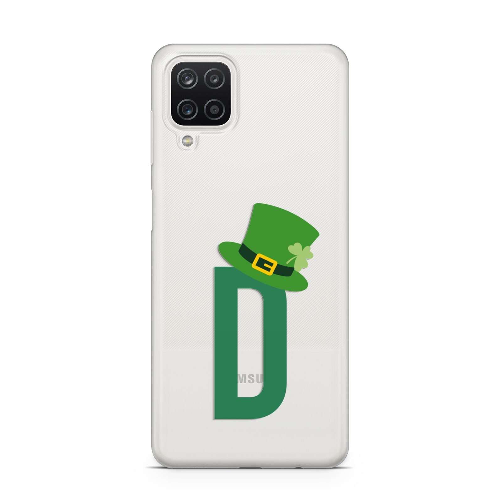 Leprechaun Hat Custom Monogram Samsung A12 Case