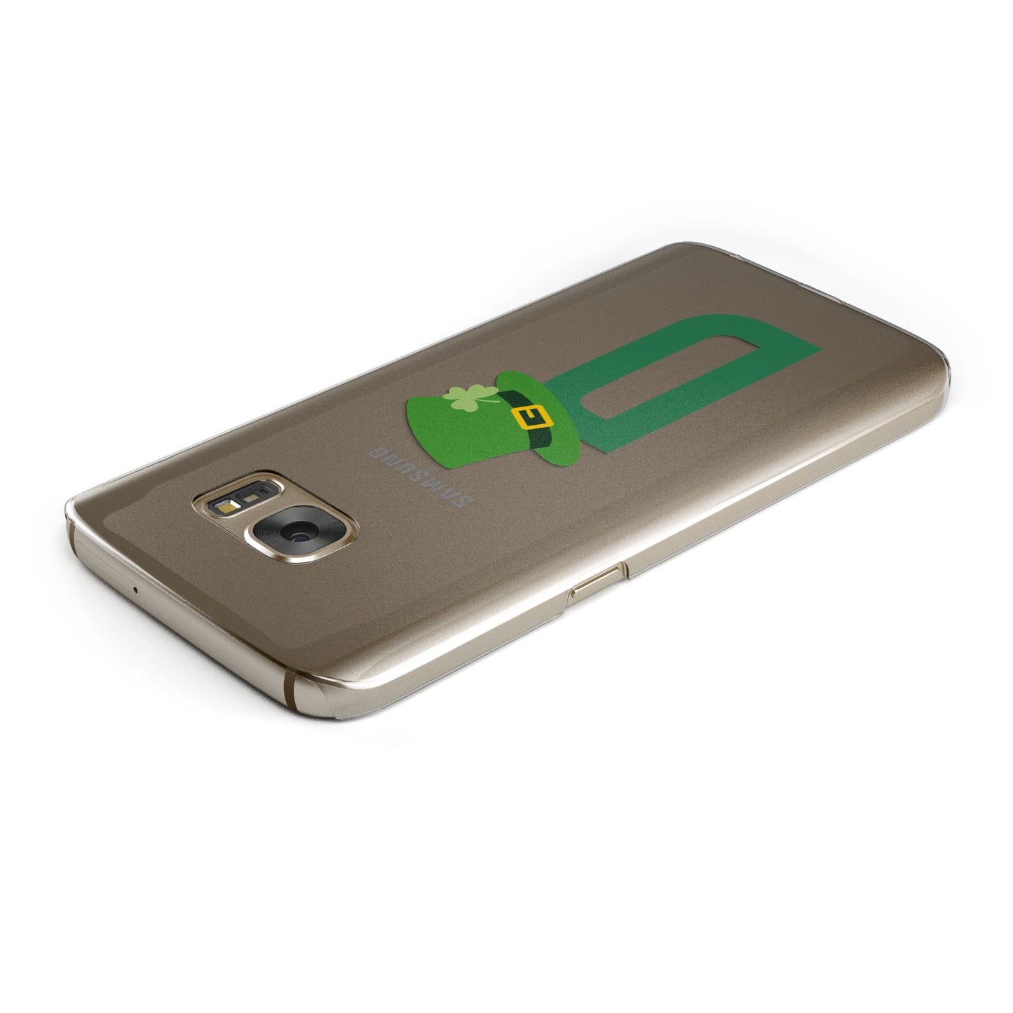 Leprechaun Hat Custom Monogram Samsung Galaxy Case Top Cutout