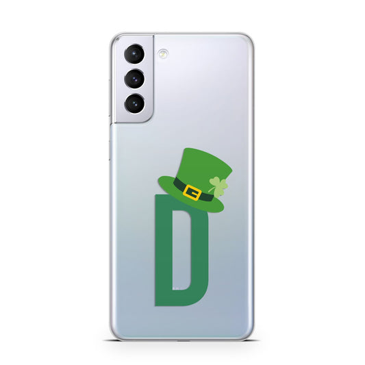 Leprechaun Hat Custom Monogram Samsung S21 Plus Phone Case