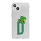 Leprechaun Hat Custom Monogram iPhone 13 Clear Bumper Case