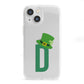 Leprechaun Hat Custom Monogram iPhone 13 Mini Clear Bumper Case