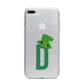 Leprechaun Hat Custom Monogram iPhone 7 Plus Bumper Case on Silver iPhone