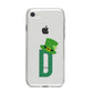 Leprechaun Hat Custom Monogram iPhone 8 Bumper Case on Silver iPhone