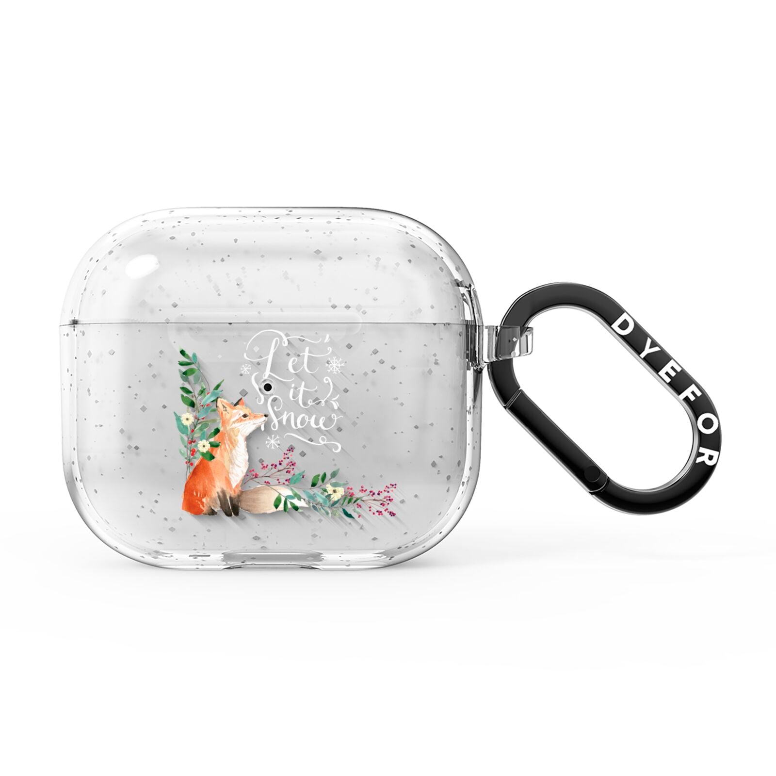 Let It Snow Christmas AirPods Glitter Case 3rd Gen