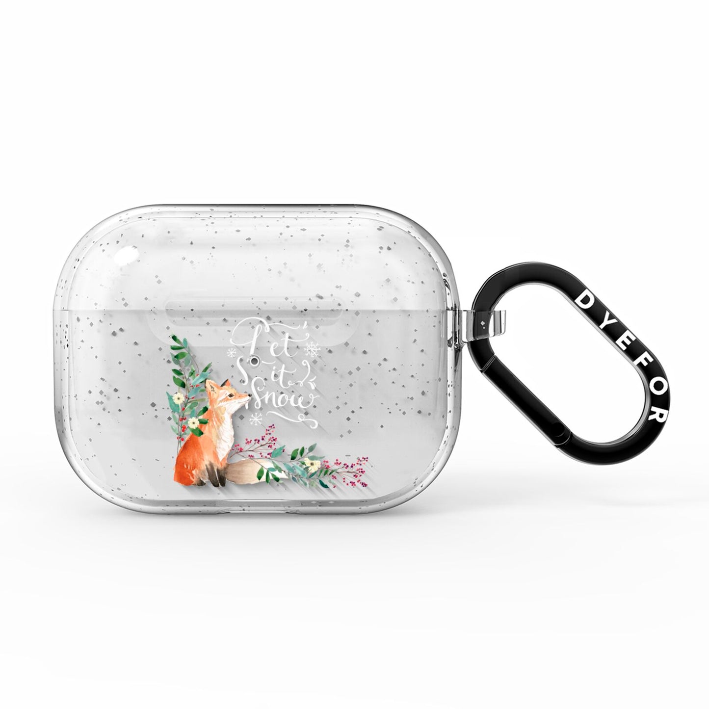 Let It Snow Christmas AirPods Pro Glitter Case